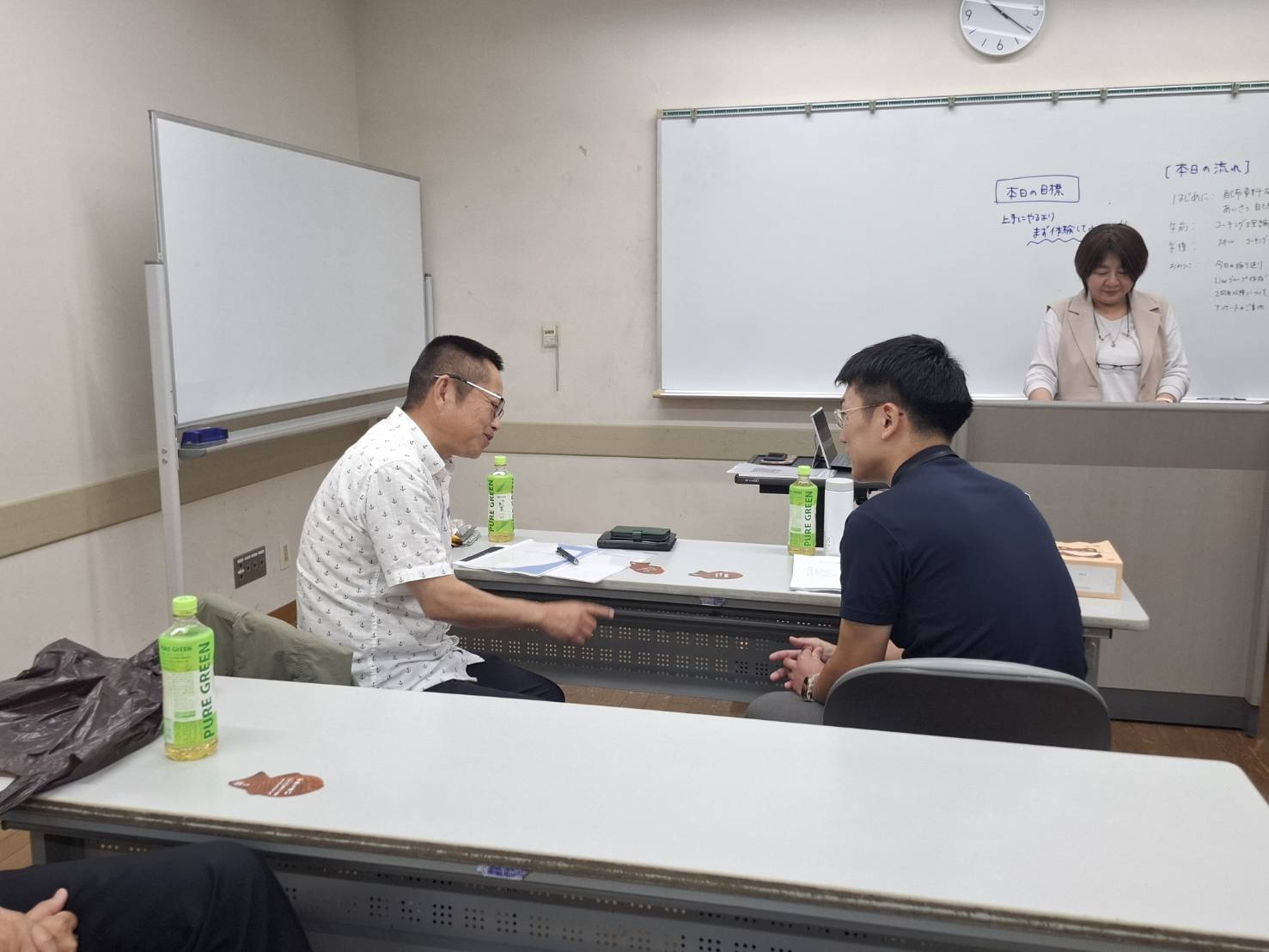 受講生同士でセッションを練習する様子